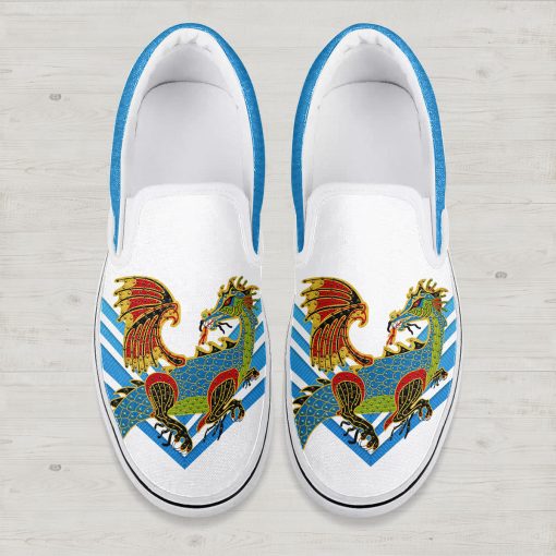 9Heritages Elvis The Dragon Slip On Shoes