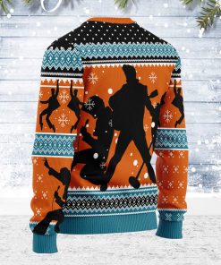 9Heritages Who is Listening to Elvis Christmas Ugly Sweater