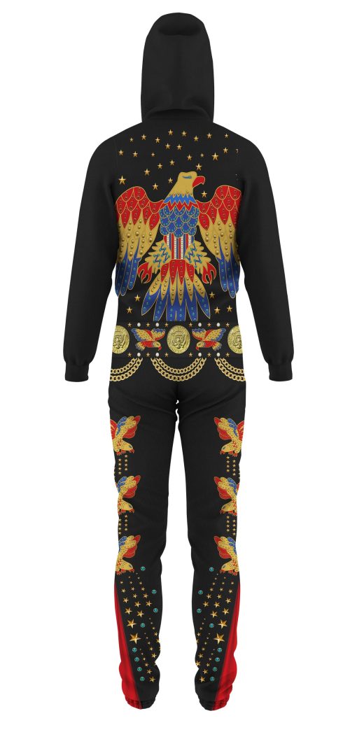 Elvis EAGLE Black jumpsuit Costume