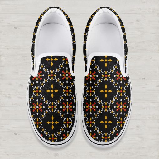 9Heritages Elvis Black Conquistador Slip On Shoes