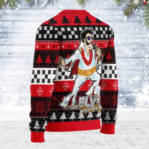 9Heritages Elvis Fatley Meme Christmas Ugly Sweater