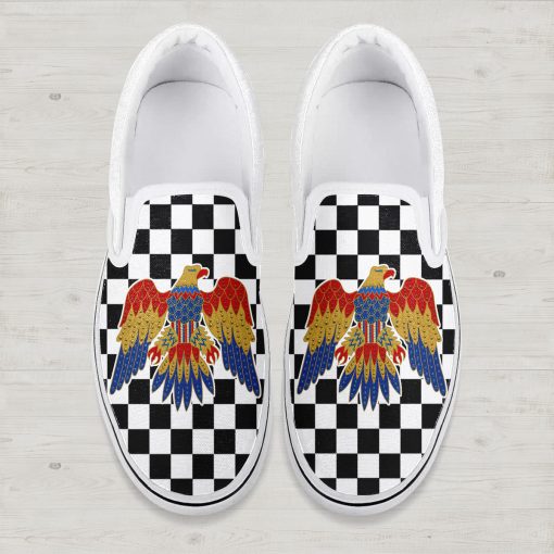 9Heritages Elvis Eagle Caro Slip On Shoes