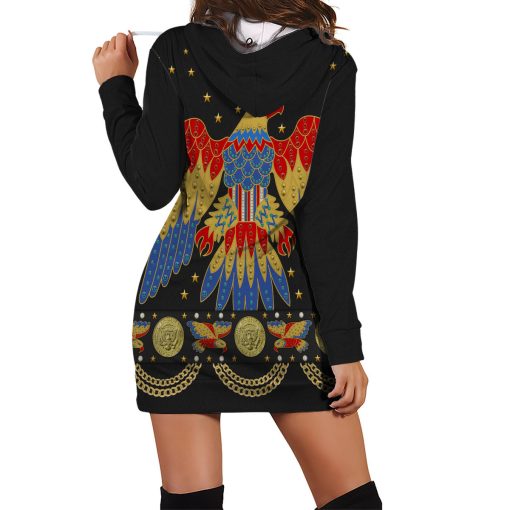 9Heritages Elvis EAGLE Black Outfit Costume Hoodie Dress Swatpants