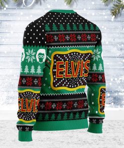 Elvis Presley "Belt buckle" Sign with Rhinestone Christmas Ugly Sweater