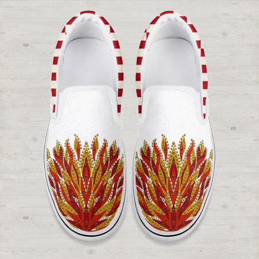 9Heritages Elvis Flame Slip On Shoes