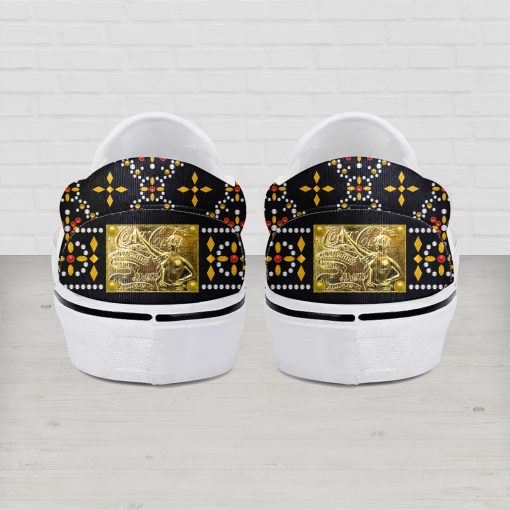 9Heritages Elvis Black Conquistador Slip On Shoes