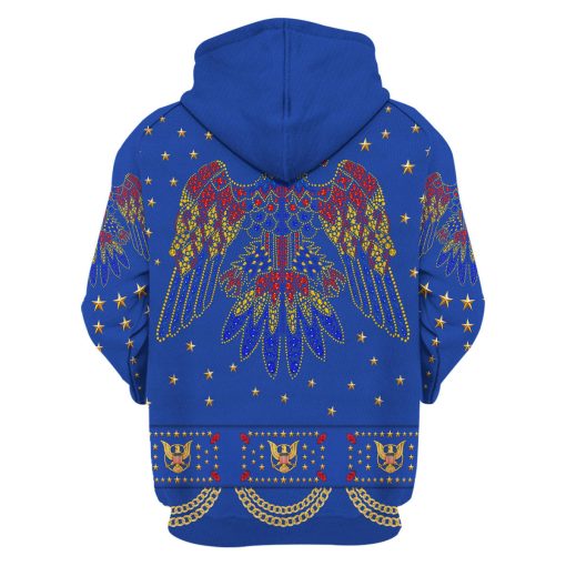 9Heritages Elvis EAGLE Blue Costume Hoodie Sweatshirt T-Shirt Sweatpants