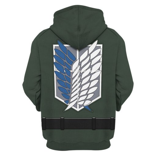 9Heritages Armin Arlert Survey Corps Green Hoodie Sweatshirt T-Shirt Sweatpants