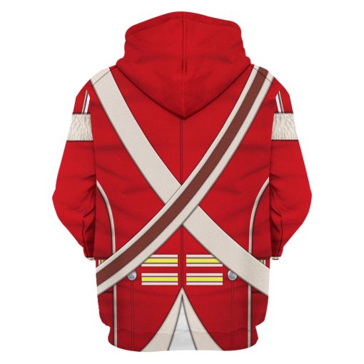 9Heritages 23rd Foot (Royal Welch Fuzileers ) Private – Grenadier Company (1802-1812) Uniform All Over Print Hoodie Sweatshirt T-Shirt Tracksuit