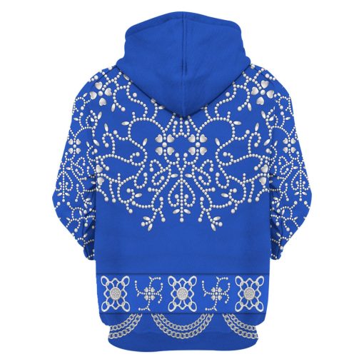 9Heritages Elvis Blue Swirl Costume Hoodie Sweatshirt T-Shirt Sweatpants