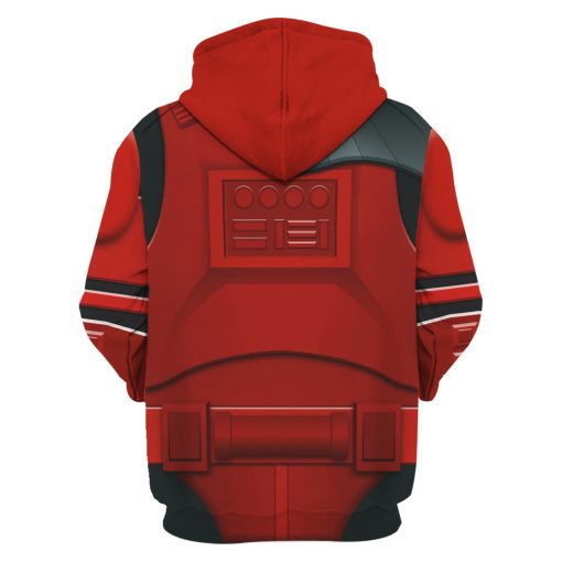 9Heritages Imprerial Crimson Stormtrooper Costume Hoodie Sweatshirt T-Shirt Sweatpants
