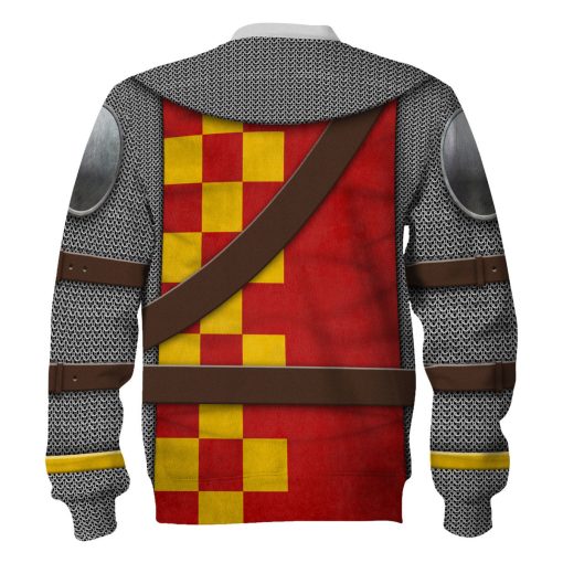 9Heritages 13th Century English Knight Costume Hoodie Sweatshirt T-Shirt Tracksuit
