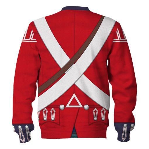 9Heritages British 42nd Highland Infantry-1776-1783 Uniform All Over Print Hoodie Sweatshirt T-Shirt Tracksuit