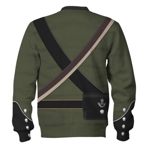 9Heritages 95th (Rifle) Regiment-Rifleman 1806-1815 Uniform All Over Print Hoodie Sweatshirt T-Shirt Tracksuit