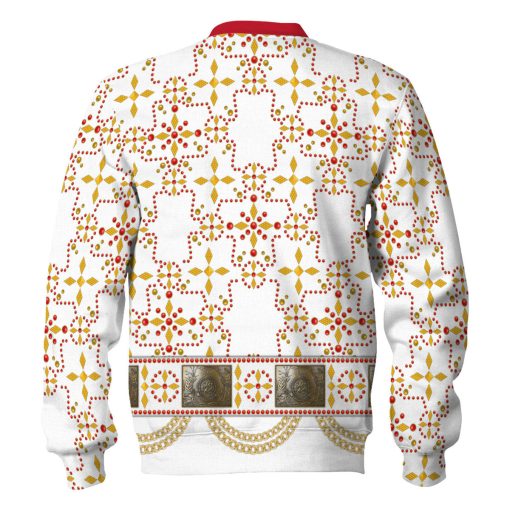 9Heritages Elvis White Conquistador Costume Hoodie Sweatshirt T-Shirt Sweatpants