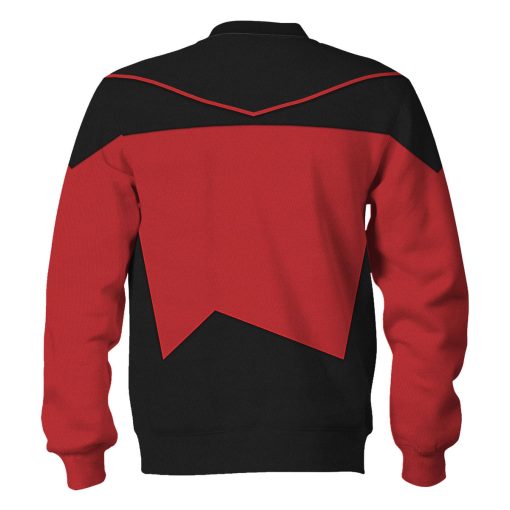 Picard The Next Generation Red Costume Hoodie Sweatshirt T-Shirt Sweatpants Apparel
