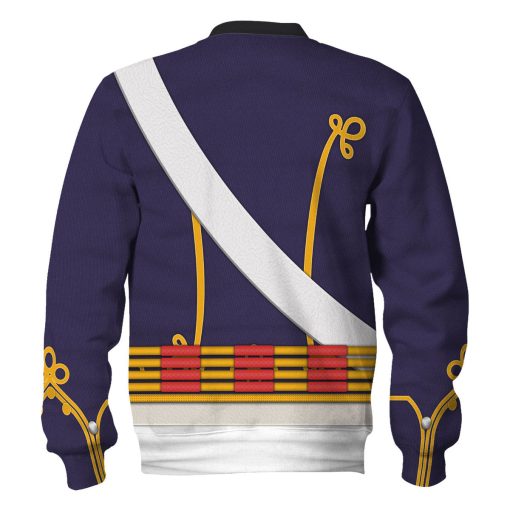 9Heritages English Hussar-Full Dress (1806-1815) Uniform All Over Print Hoodie Sweatshirt T-Shirt Tracksuit