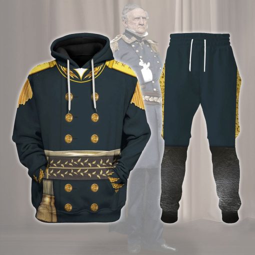 9Heritages American Commander Winfield Scott Costume Hoodie Sweatshirt T-Shirt Tracksuit