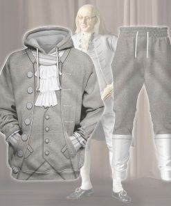 9Heritages Benjamin Franklin Founding Father of the United States Costume Hoodie Sweatshirt T-Shirt Tracksuit
