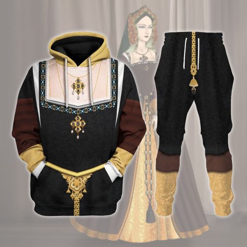 9Heritages Catherine of Aragon Queen of England Costume Hoodie Sweatshirt T-Shirt Tracksuit