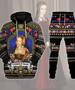9Heritages Catherine of Aragon Queen of England Costume Hoodie Sweatshirt T-Shirt Tracksuit