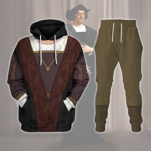 9Heritages Explorer Christopher Columbus Costume Hoodie Sweatshirt T-Shirt Tracksuit