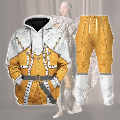 9Heritages George III Of Great Britain Costume Hoodie Sweatshirt T-Shirt Tracksuit