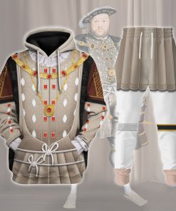 9Heritages Henry VIII King of England Costume Hoodie Sweatshirt T-Shirt Tracksuit