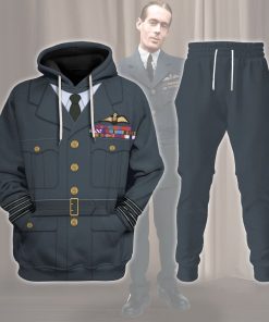 9Heritages Leonard Cheshire Royal Air Force Pilot Uniform Costume Hoodie Sweatshirt T-Shirt Tracksuit