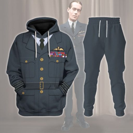 9Heritages Leonard Cheshire Royal Air Force Pilot Uniform Costume Hoodie Sweatshirt T-Shirt Tracksuit