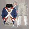 9Heritages Patriot Soldier in American Revolution Costume Hoodie Sweatshirt T-Shirt Tracksuit