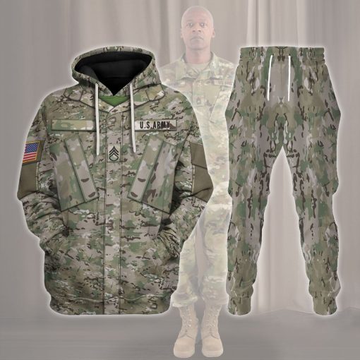 9Heritages Personalize Name Badge US Army Combat Uniform Operational Camouflage Pattern (OCP) Costume Hoodie Sweatshirt T-Shirt Tracksuit