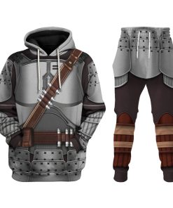 9Heritages Beskar Mandalorian Samurai Costume Hoodie Sweatshirt T-Shirt Sweatpants