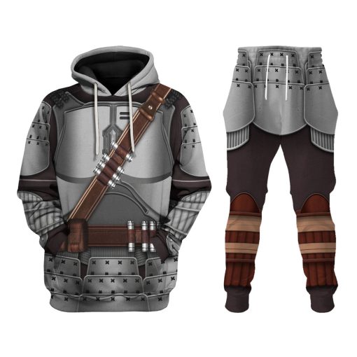 9Heritages Beskar Mandalorian Samurai Costume Hoodie Sweatshirt T-Shirt Sweatpants