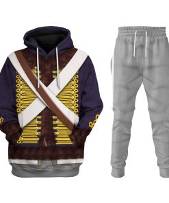 9Heritages English Hussar-Campaign Dress (1806-1815) Uniform All Over Print Hoodie Sweatshirt T-Shirt Tracksuit
