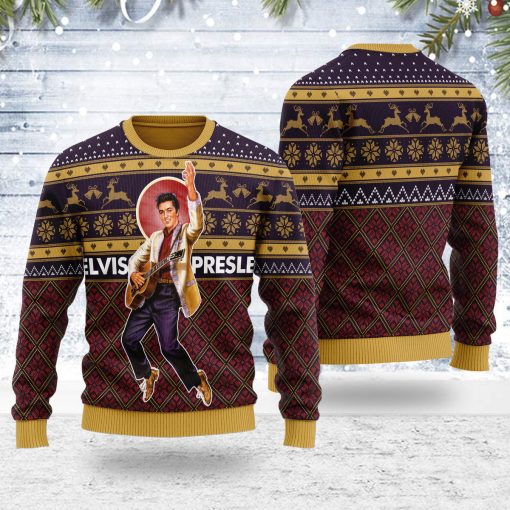 9Heritages Elvis Christmas Ugly Sweater