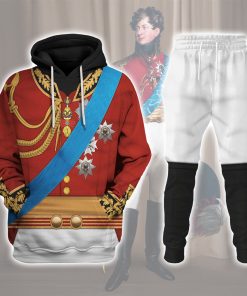 9Heritages George IV of England Uniform Costume Hoodie Sweatshirt T-Shirt Tracksuit