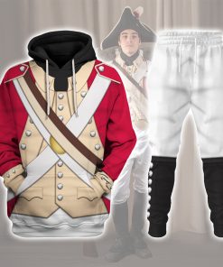 9Heritages British Marine-Centre Company (1776-1783) Uniform All Over Print Hoodie Sweatshirt T-Shirt Tracksuit