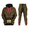 9Heritages Elvis Spanish Flower - Black With Red Stones Costume Hoodie Sweatshirt T-Shirt Sweatpants