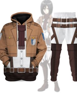 9Heritages Mikasa Ackerman Costume Hoodie Sweatshirt T-Shirt Sweatpants