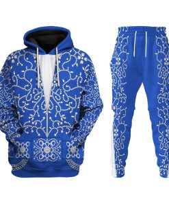 9Heritages Elvis Blue Swirl Costume Hoodie Sweatshirt T-Shirt Sweatpants