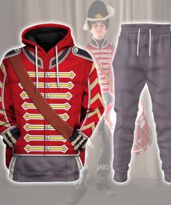 9Heritages 23rd Foot ( Royal Welch Fuzileers ) Drummer (1812-1815) Uniform All Over Print Hoodie Sweatshirt T-Shirt Tracksuit