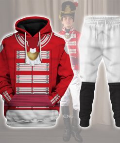 9Heritages 33rd Foot (1st Yorkshire West Riding) Officer-Flank Company-Full Dress(1812-1815) Uniform All Over Print Hoodie Sweatshirt T-Shirt Tracksuit