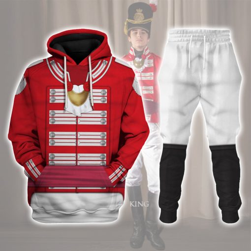 9Heritages 33rd Foot (1st Yorkshire West Riding) Officer-Flank Company-Full Dress(1812-1815) Uniform All Over Print Hoodie Sweatshirt T-Shirt Tracksuit