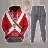 9Heritages 33rd Foot (1st Yorkshire West Riding) Private Centre Company (1812-1815) Uniform All Over Print Hoodie Sweatshirt T-Shirt Tracksuit