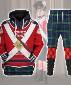 9Heritages 42nd Foot (Royal Highland) Private Grenadier Company (1812-1815) Uniform All Over Print Hoodie Sweatshirt T-Shirt Tracksuit