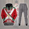 9Heritages 69th Foot (South Lincolnshire) Private Centre Company (1812-1815) Uniform All Over Print Hoodie Sweatshirt T-Shirt Tracksuit