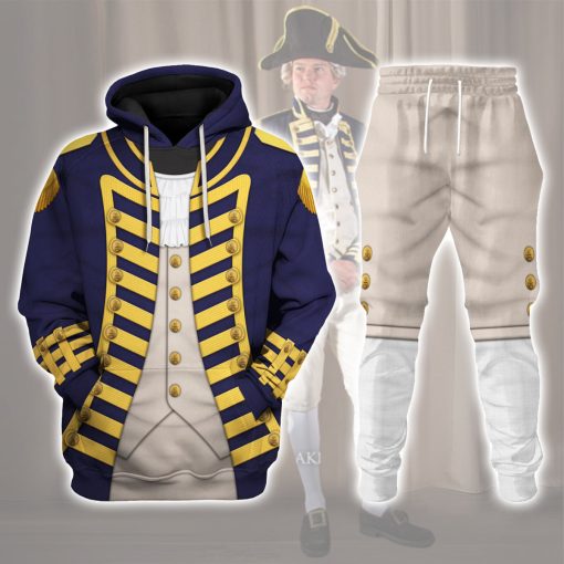 9Heritages Admiral Collingwood Uniform All Over Print Hoodie Sweatshirt T-Shirt Tracksuit