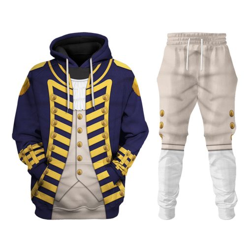 9Heritages Admiral Collingwood Uniform All Over Print Hoodie Sweatshirt T-Shirt Tracksuit