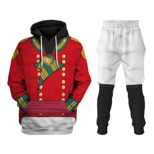 9Heritages 69th Foot (South Lincolnshire) Officer- Flank Company (1812-1815) Uniform All Over Print Hoodie Sweatshirt T-Shirt Tracksuit